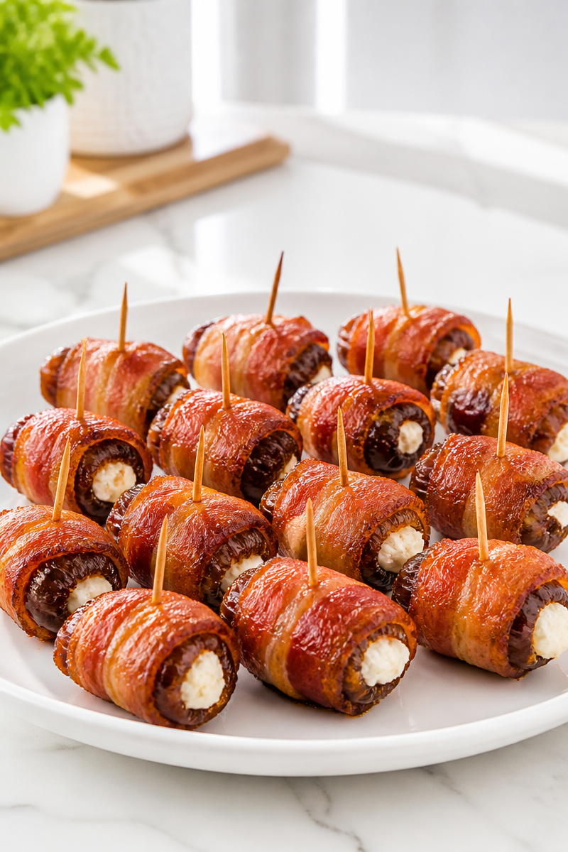 Bacon Wrapped Date Goat Cheese Bacon Wrapped Date Goat Cheese