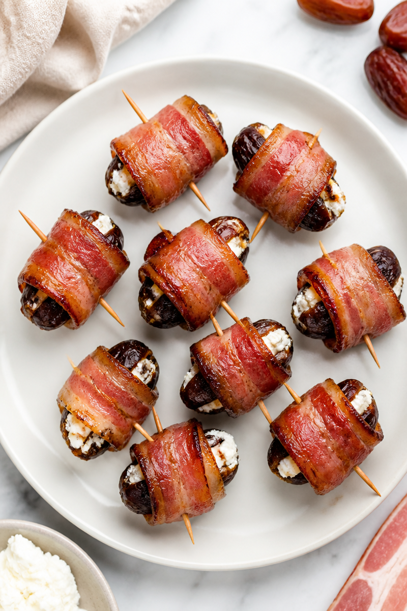 Bacon Wrapped Date Goat Cheese Bacon Wrapped Date Goat Cheese