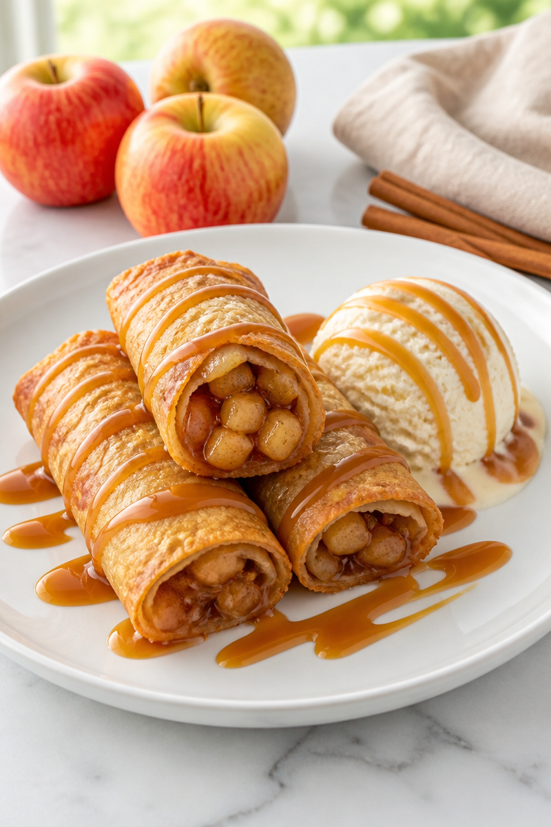 Baked Apple Pie Egg Roll Baked Apple Pie Egg Roll