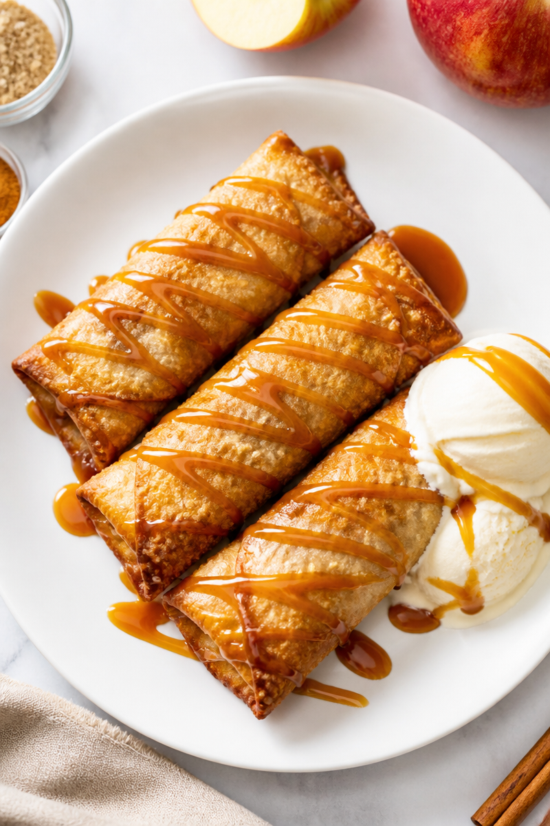 Baked Apple Pie Egg Roll Baked Apple Pie Egg Roll