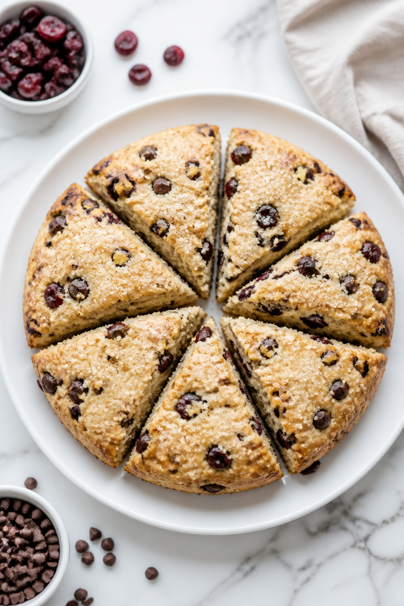 Baked Cherry Chocolate Chip Scone Baked Cherry Chocolate Chip Scone