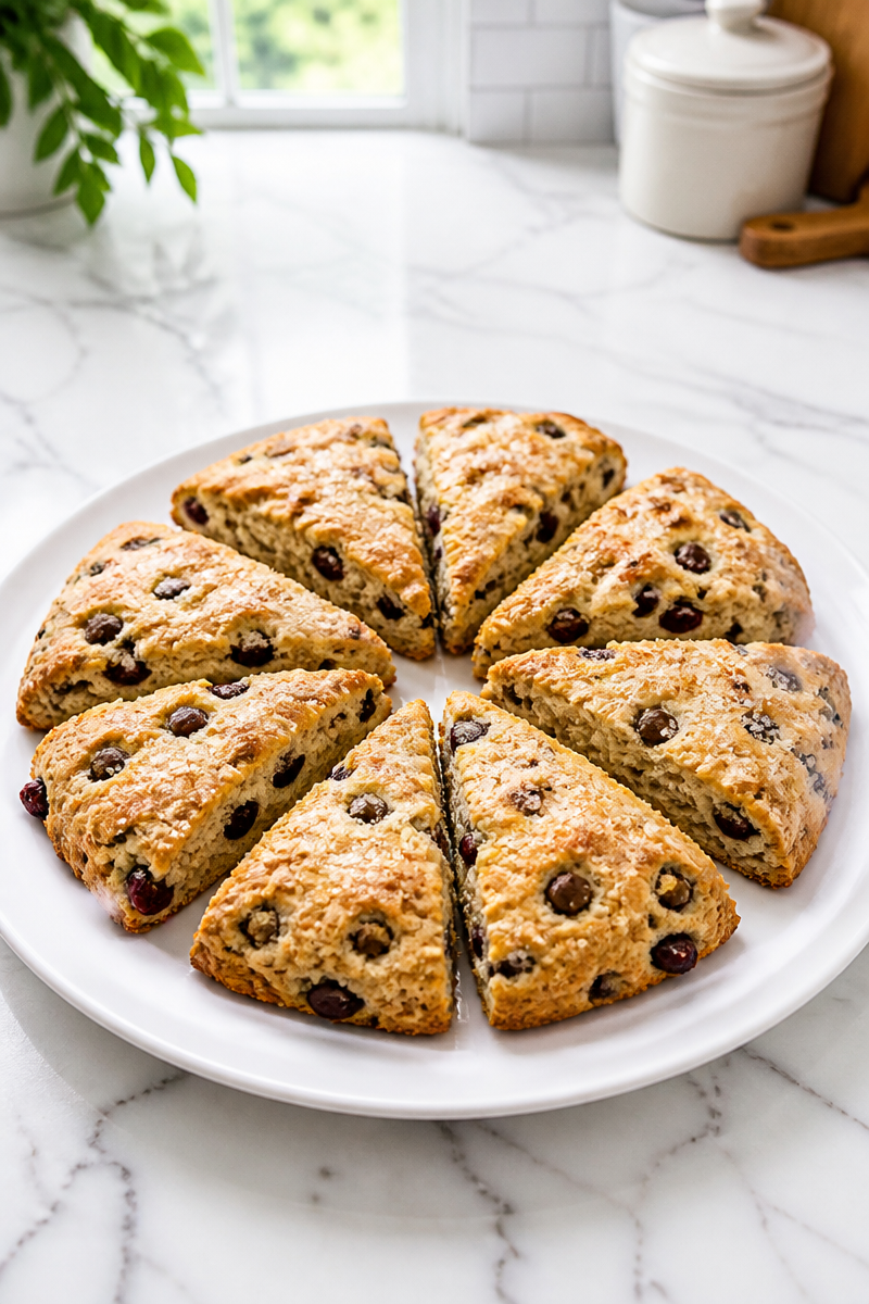 Baked Cherry Chocolate Chip Scone Baked Cherry Chocolate Chip Scone
