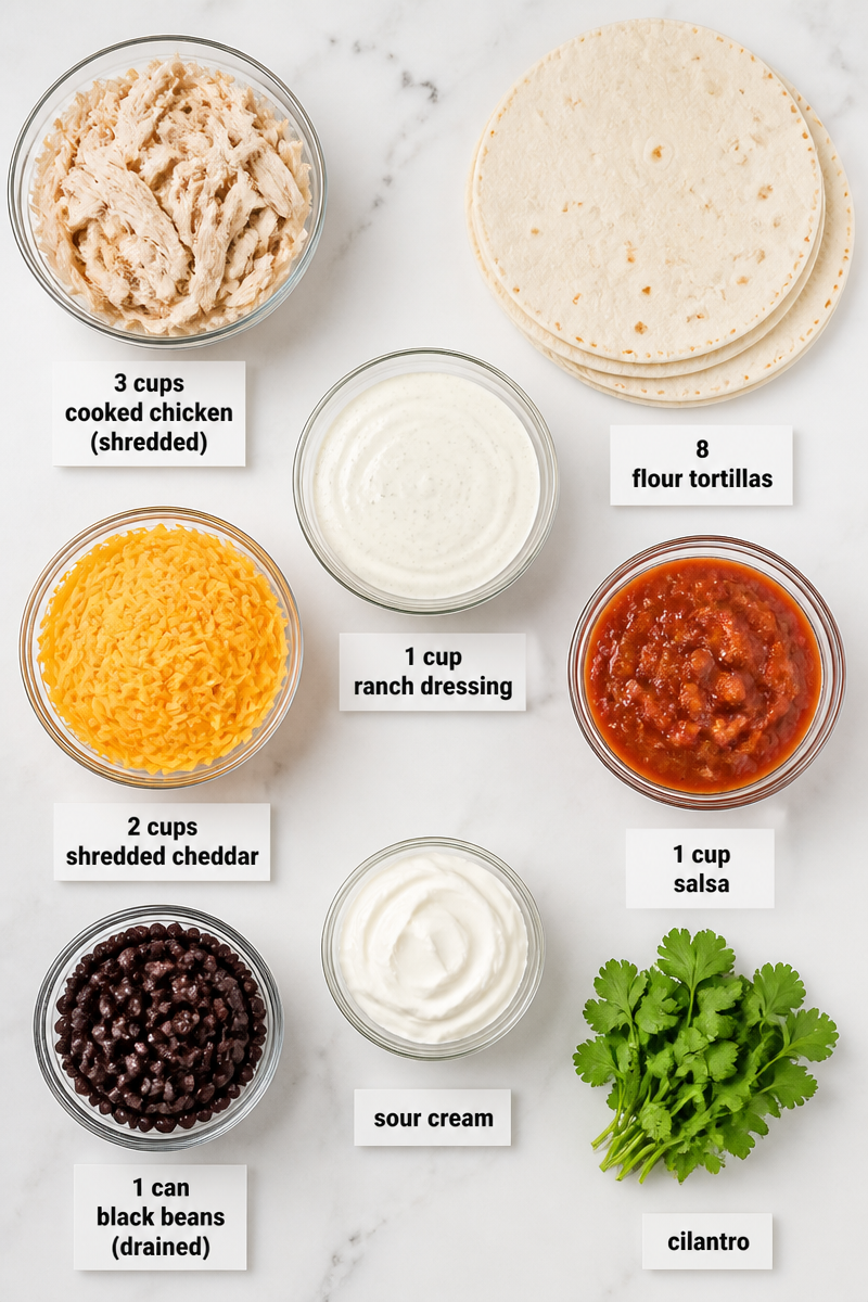 Baked Chicken Ranch Wrap Casserole Baked Chicken Ranch Wrap Casserole