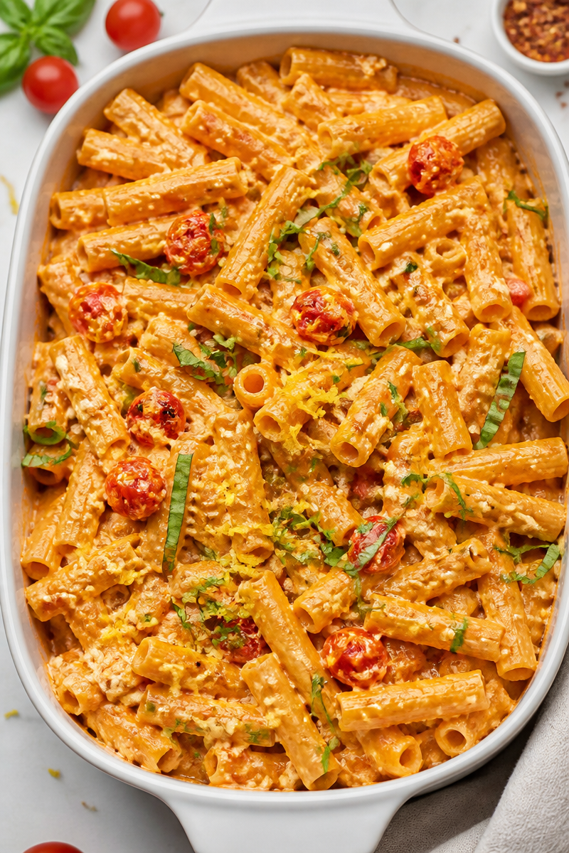 Baked Feta Tomato Pasta Viral Dish Baked Feta Tomato Pasta Viral Dish