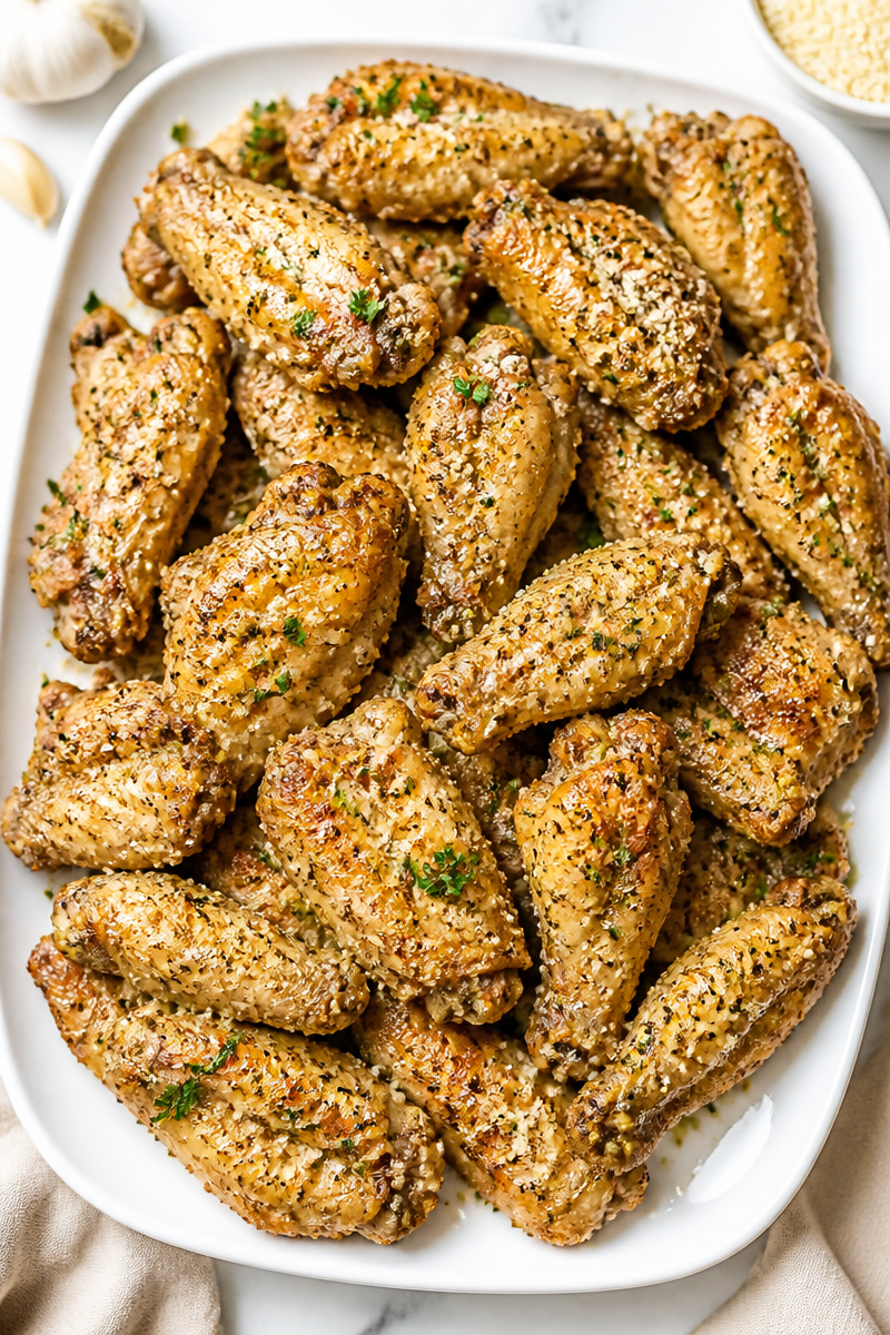 Baked Garlic Parmesan Chicken Wing