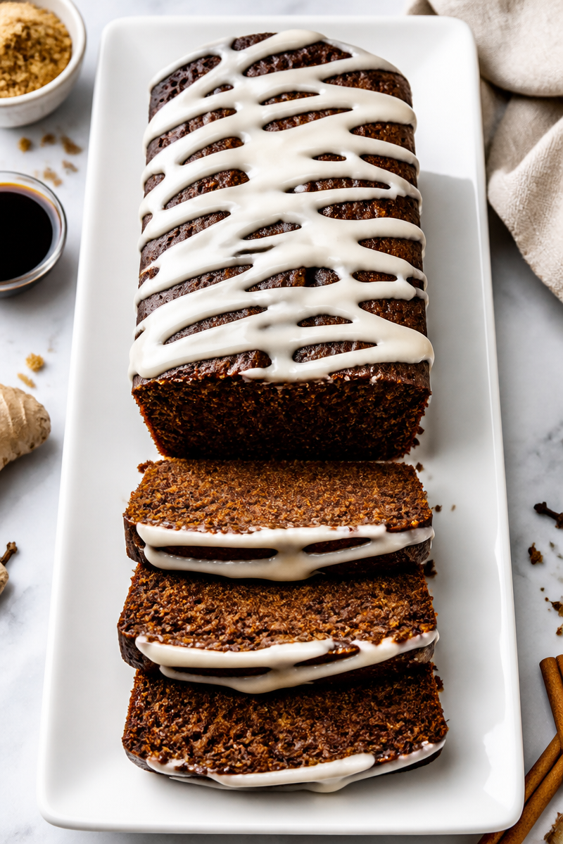 Baked Gingerbread Loaf Cream Cheese Baked Gingerbread Loaf Cream Cheese
