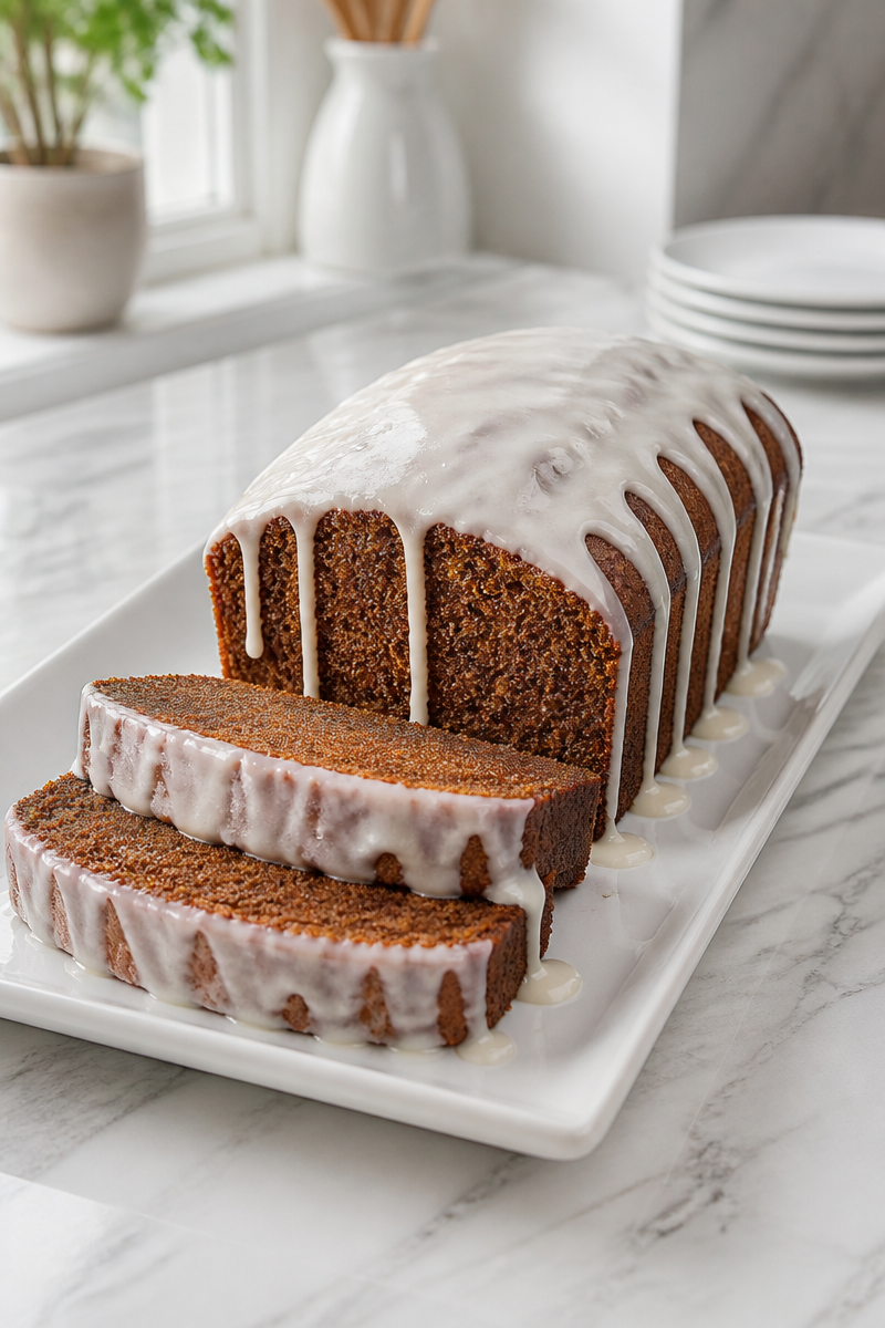 Baked Gingerbread Loaf Cream Cheese Baked Gingerbread Loaf Cream Cheese
