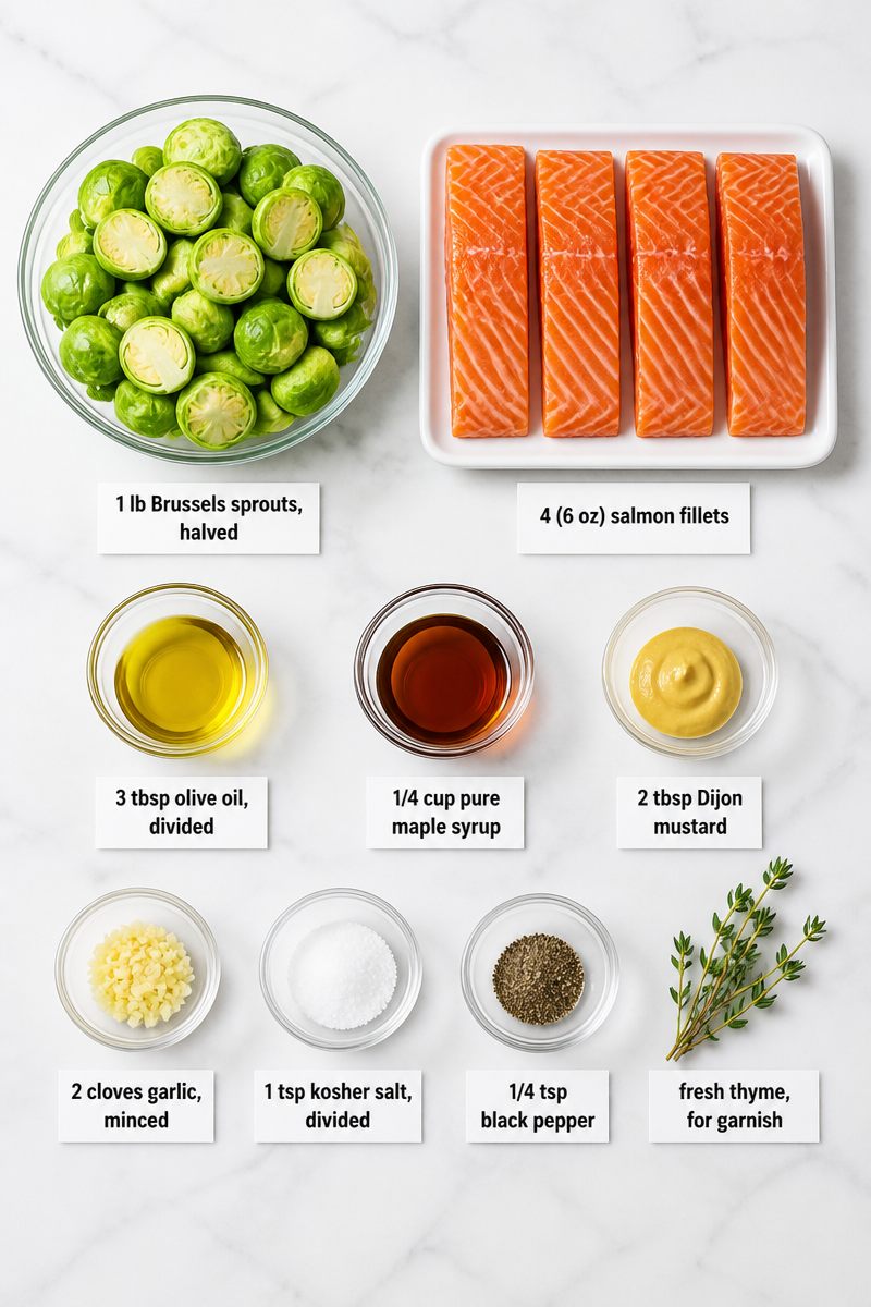 Baked Maple Glazed Salmon Sheet Pan