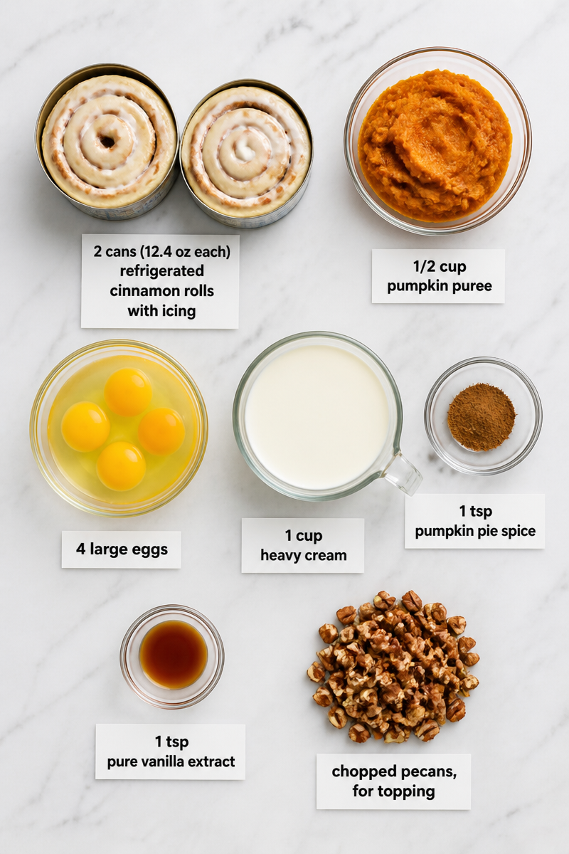 Baked Pumpkin Cinnamon Roll Casserole Baked Pumpkin Cinnamon Roll Casserole