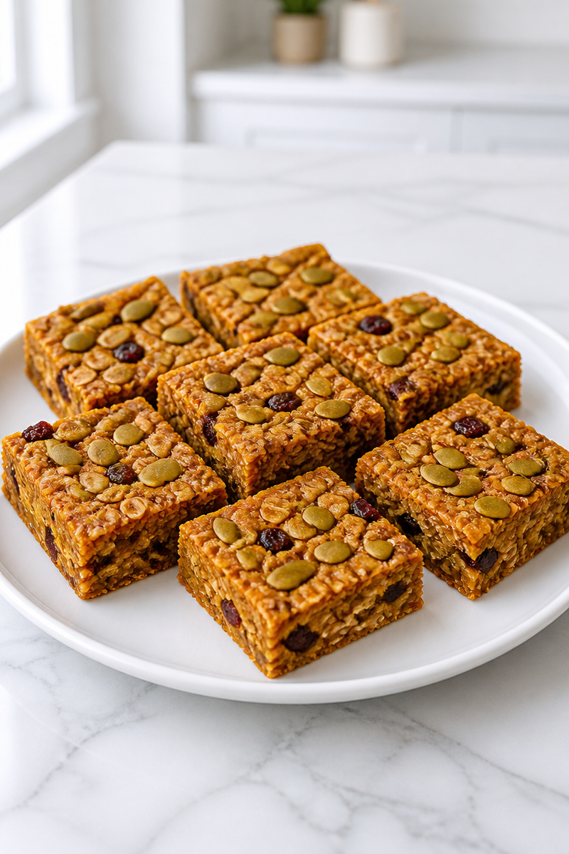 Baked Pumpkin Oat Breakfast Bar Baked Pumpkin Oat Breakfast Bar
