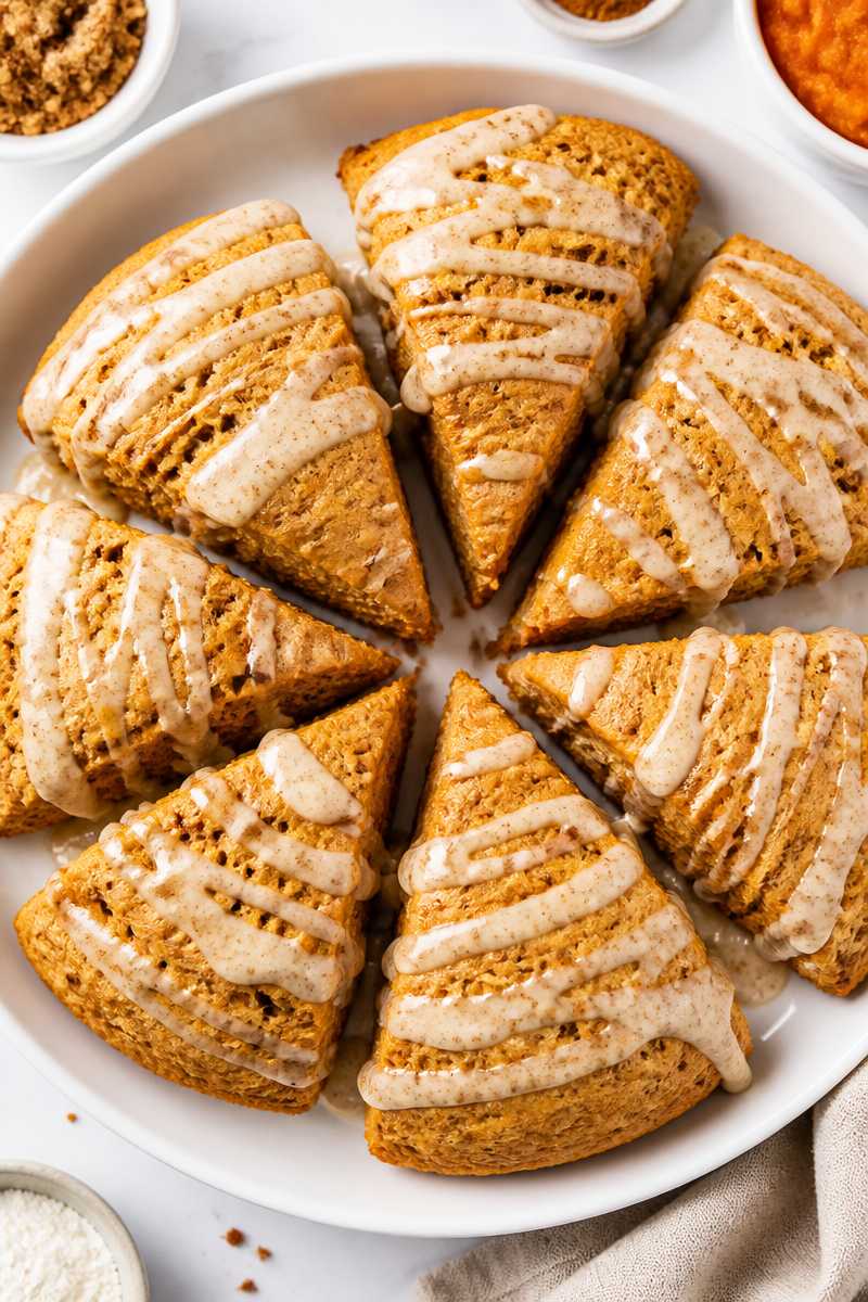Baked Pumpkin Spice Scone Glaze