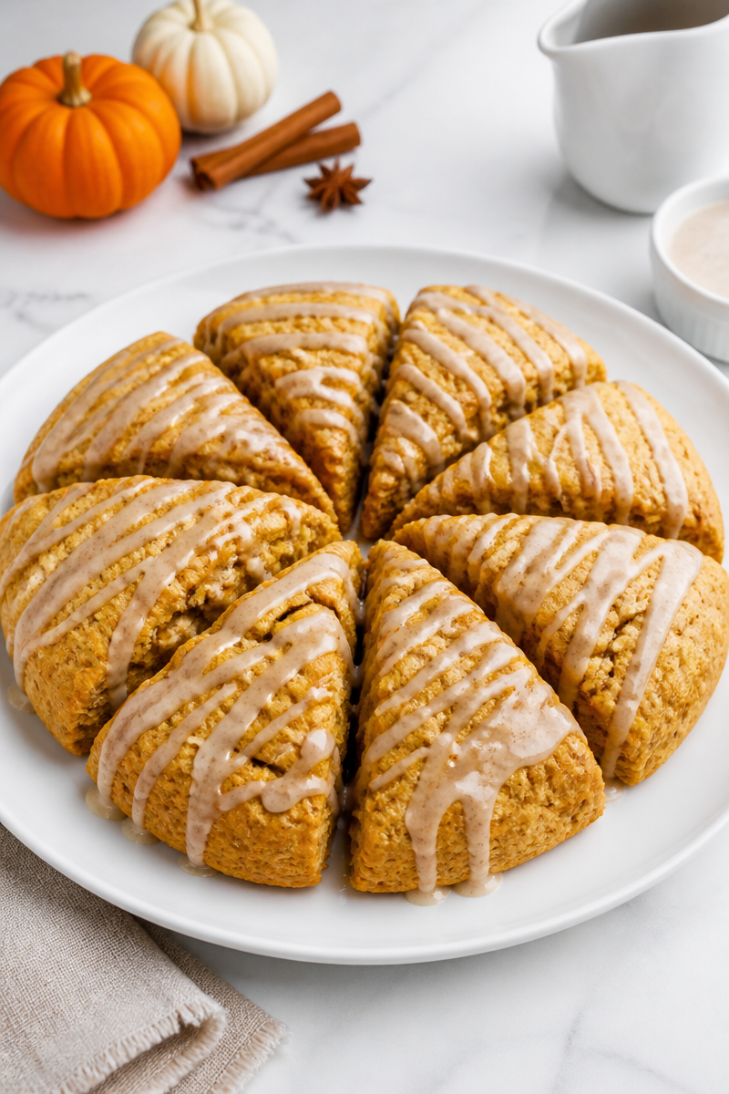 Baked Pumpkin Spice Scone Glaze