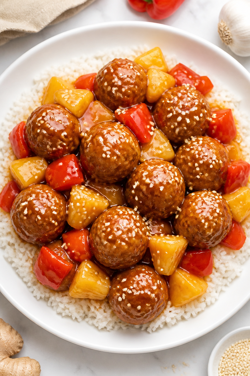Baked Sweet And Sour Meatball Baked Sweet And Sour Meatball