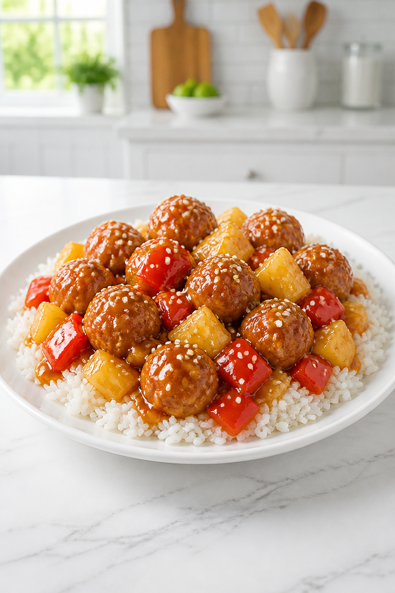 Baked Sweet And Sour Meatball Baked Sweet And Sour Meatball