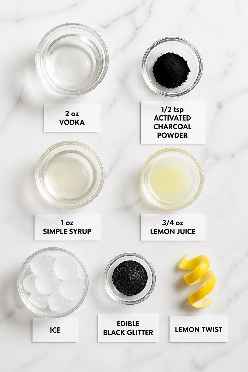 Black Magic Martini Activated Charcoal Black Magic Martini Activated Charcoal
