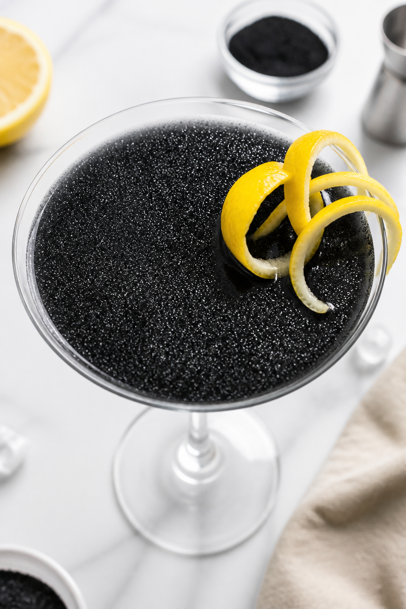 Black Magic Martini Activated Charcoal Black Magic Martini Activated Charcoal