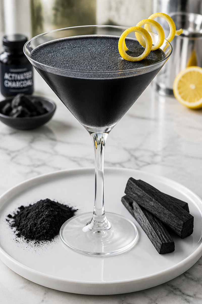 Black Magic Martini Activated Charcoal Black Magic Martini Activated Charcoal