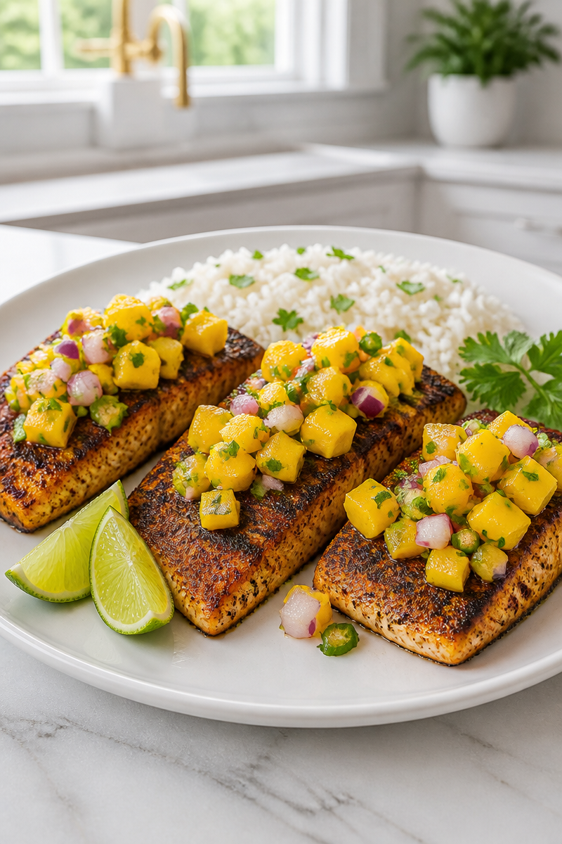 Blackened Mahi Mahi Mango Salsa Blackened Mahi Mahi Mango Salsa