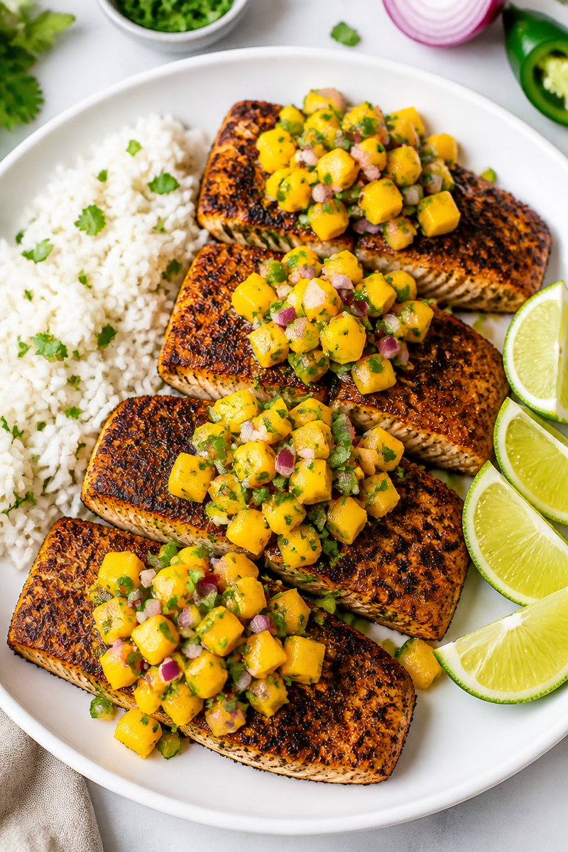 Blackened Mahi Mahi Mango Salsa Blackened Mahi Mahi Mango Salsa