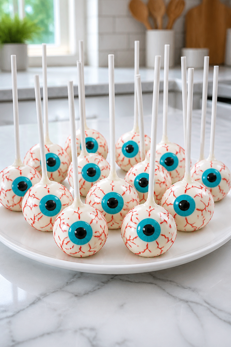 Bloodshot Eyeball Cake Pop Halloween Bloodshot Eyeball Cake Pop Halloween