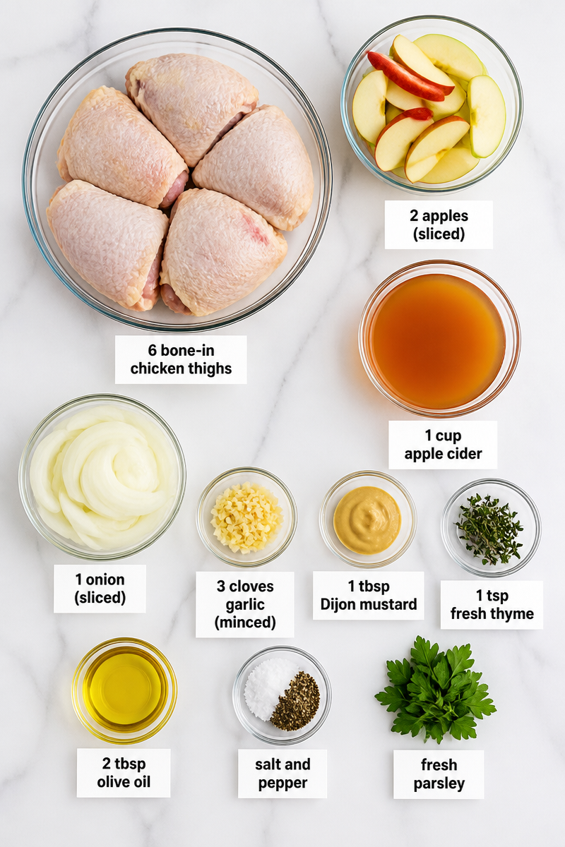 Braised Chicken Thigh Apple Cider Skillet Braised Chicken Thigh Apple Cider Skillet