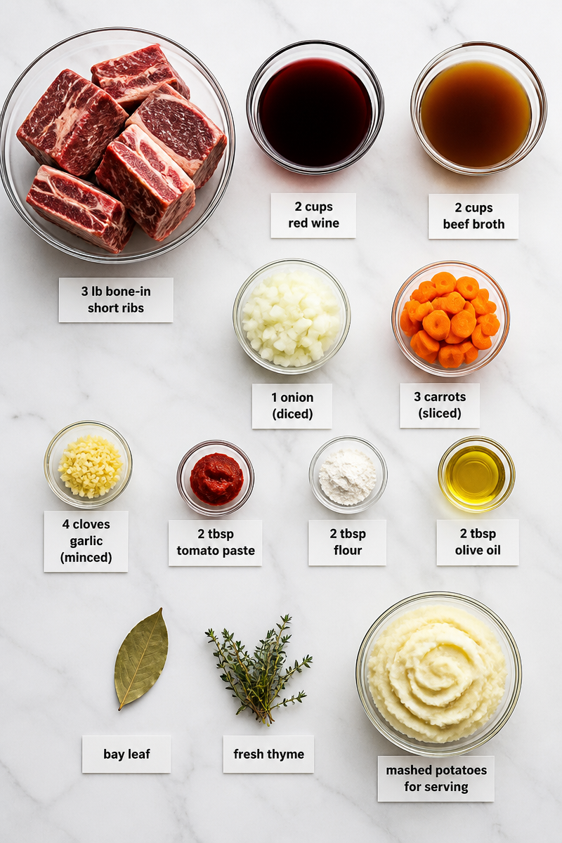 Braised Short Rib Red Wine Mashed Braised Short Rib Red Wine Mashed