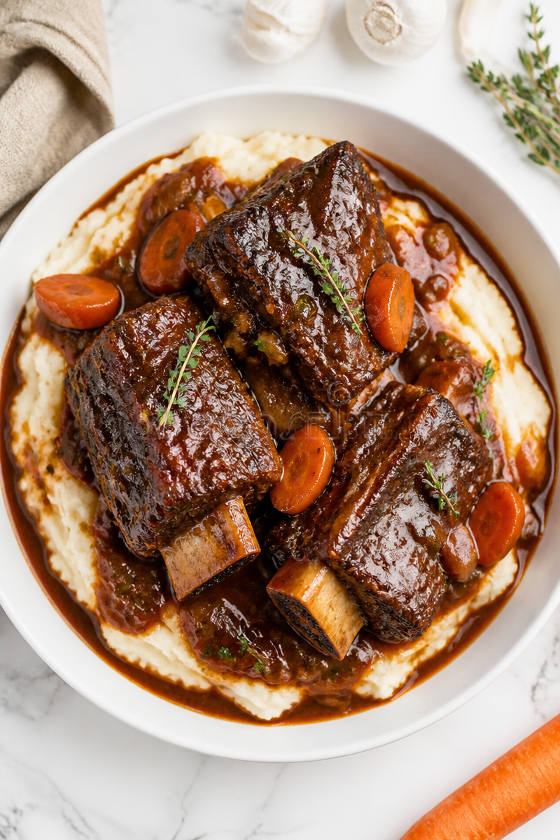 Braised Short Rib Red Wine Mashed Braised Short Rib Red Wine Mashed