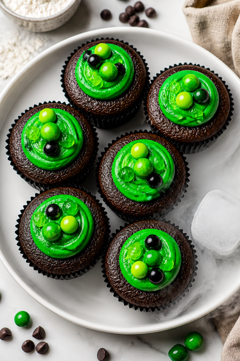 Bubbling Cauldron Chocolate Cupcake