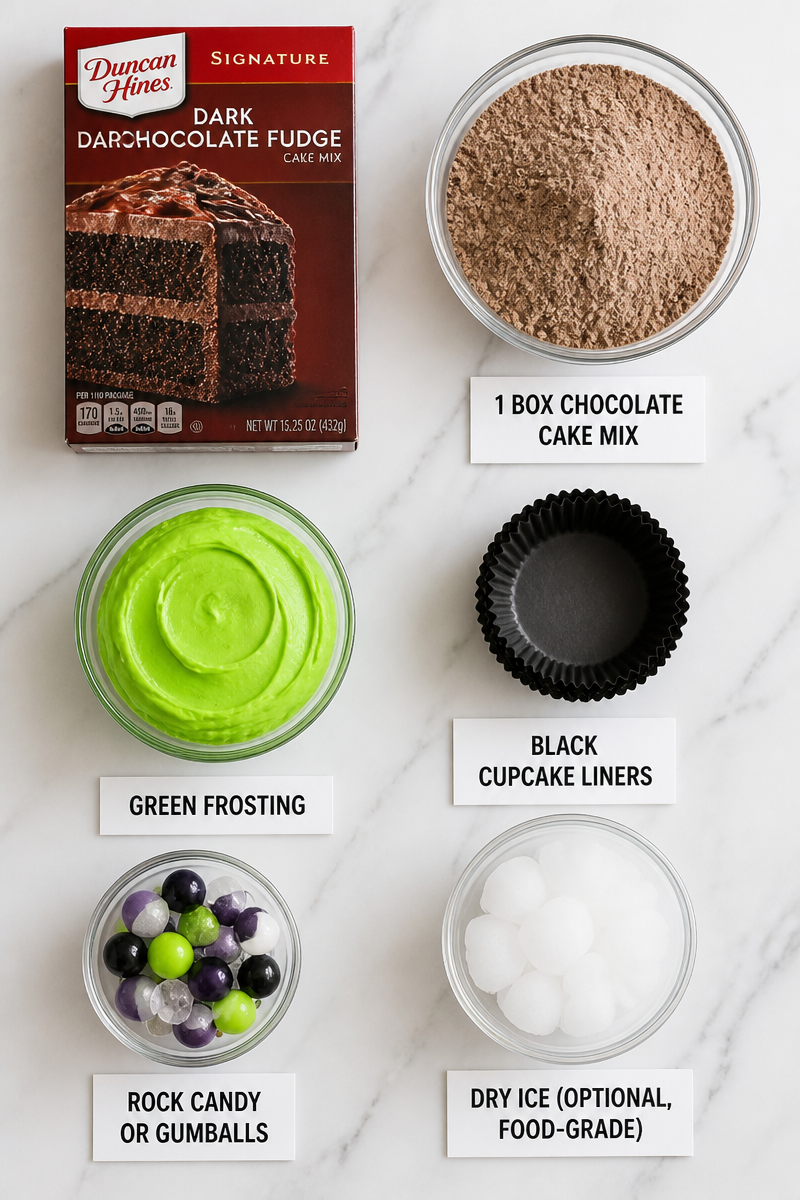 Bubbling Cauldron Chocolate Cupcake