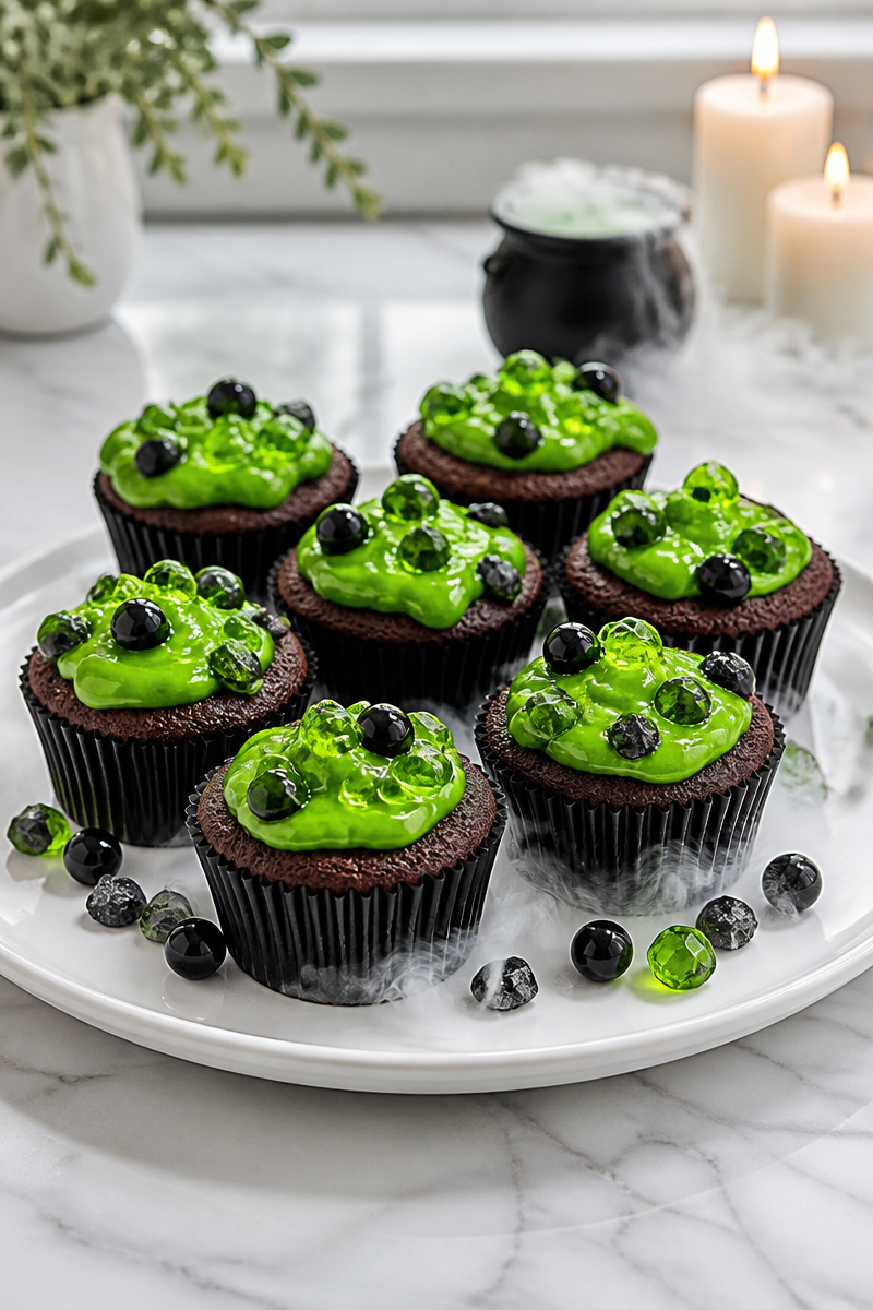 Bubbling Cauldron Chocolate Cupcake