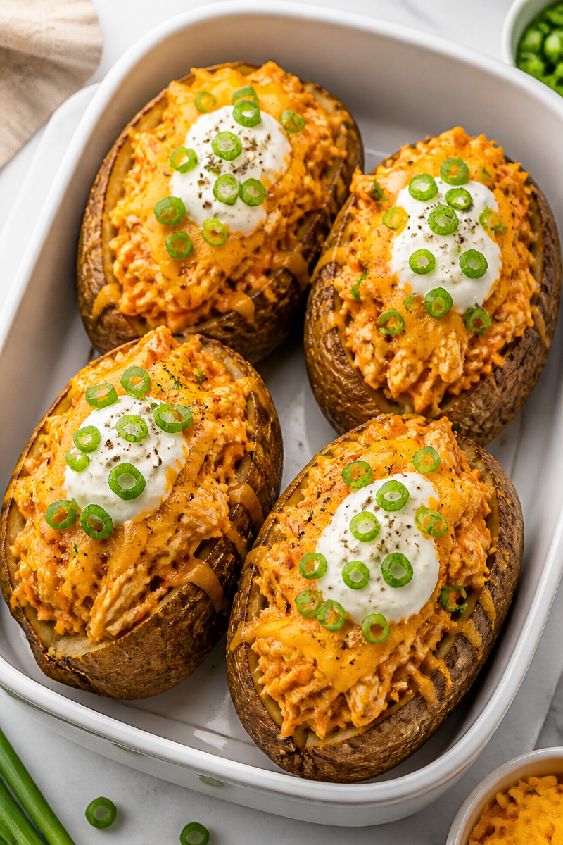 Buffalo Chicken Stuffed Baked Potato Buffalo Chicken Stuffed Baked Potato