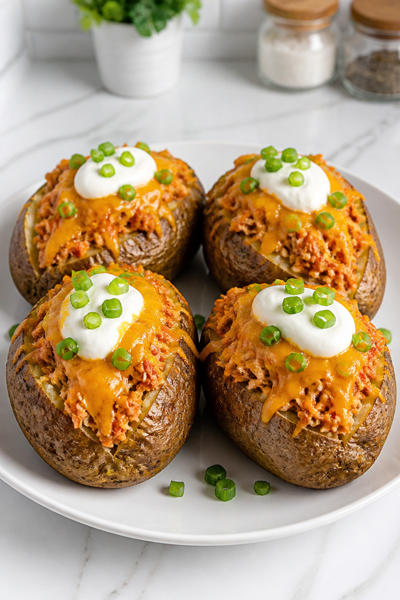 Buffalo Chicken Stuffed Baked Potato Buffalo Chicken Stuffed Baked Potato
