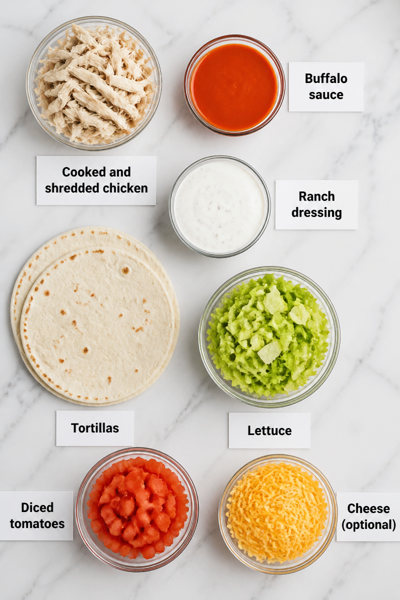 Buffalo Chicken Wrap Ranch Dressing