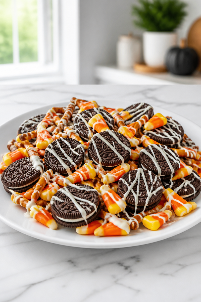 Candy Corn Sandwich Cookie Trio Snack Candy Corn Sandwich Cookie Trio Snack