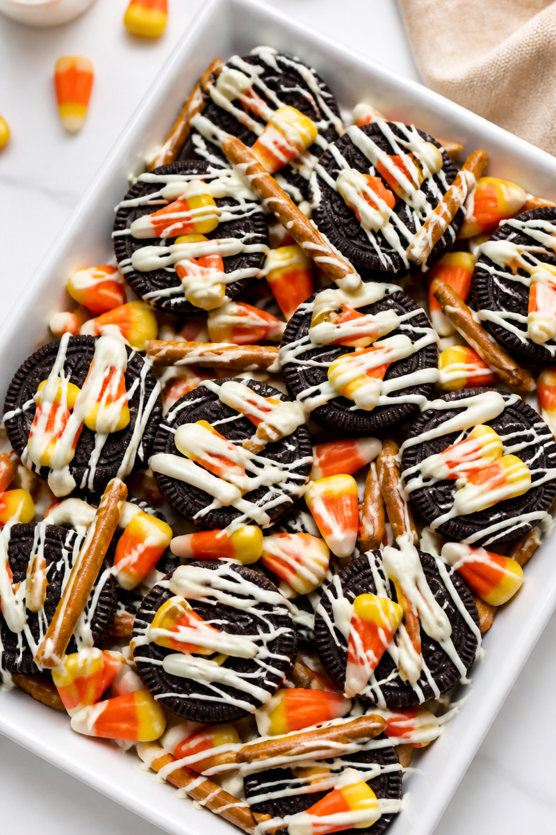 Candy Corn Sandwich Cookie Trio Snack Candy Corn Sandwich Cookie Trio Snack