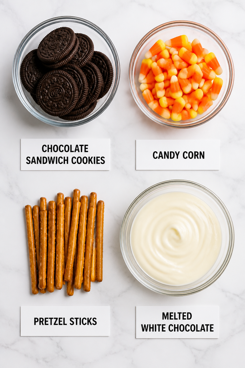 Candy Corn Sandwich Cookie Trio Snack Candy Corn Sandwich Cookie Trio Snack