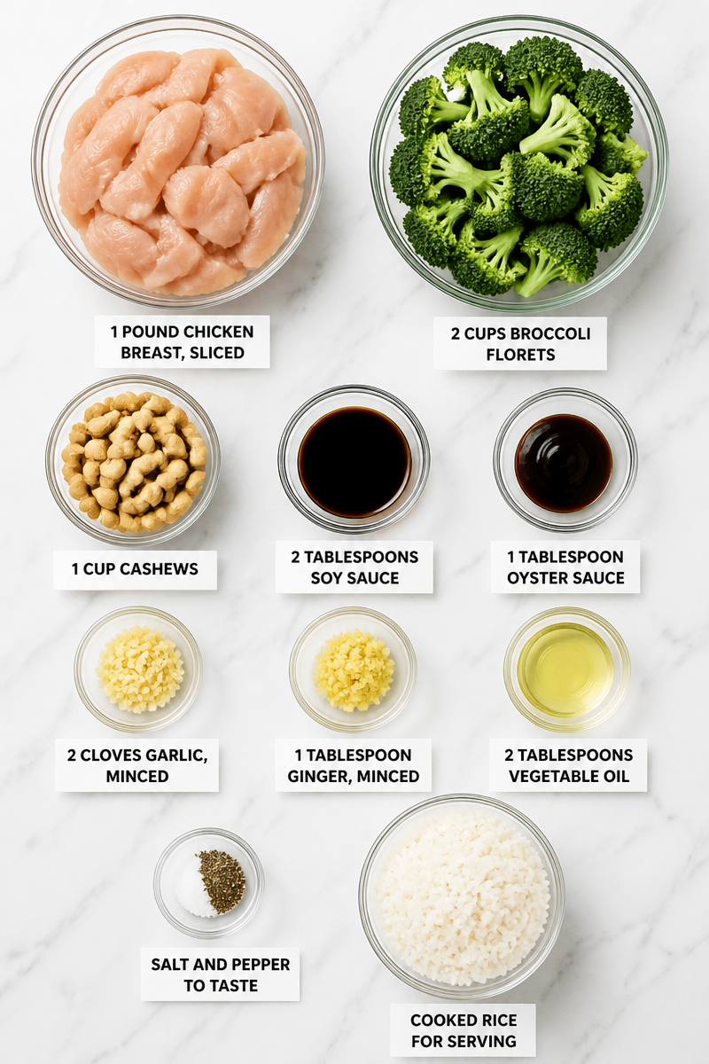 Cashew Chicken Broccoli Stir Fry