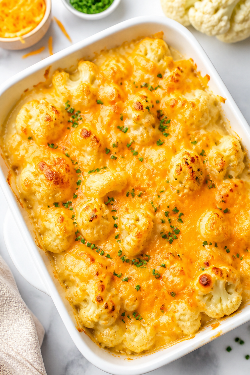 Cauliflower Mac And Cheese Bake Cauliflower Mac And Cheese Bake