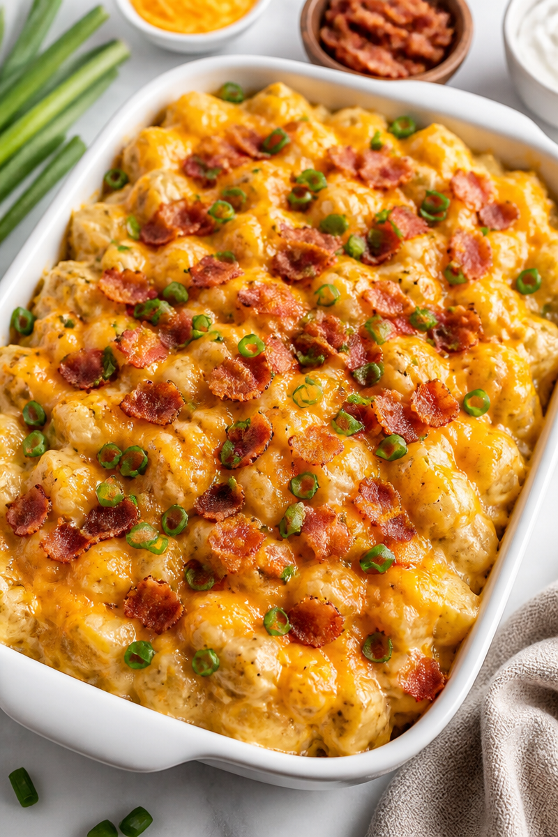 Cheesy Bacon Ranch Potato Casserole Cheesy Bacon Ranch Potato Casserole