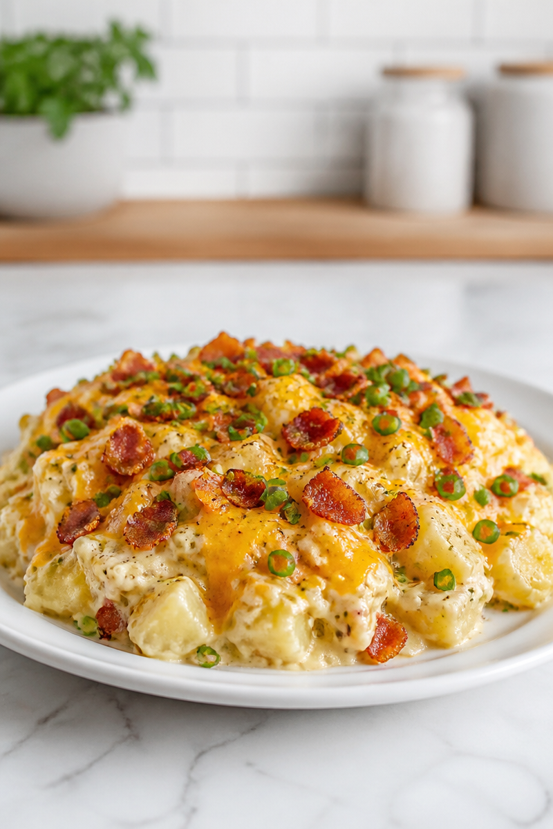 Cheesy Bacon Ranch Potato Casserole Cheesy Bacon Ranch Potato Casserole