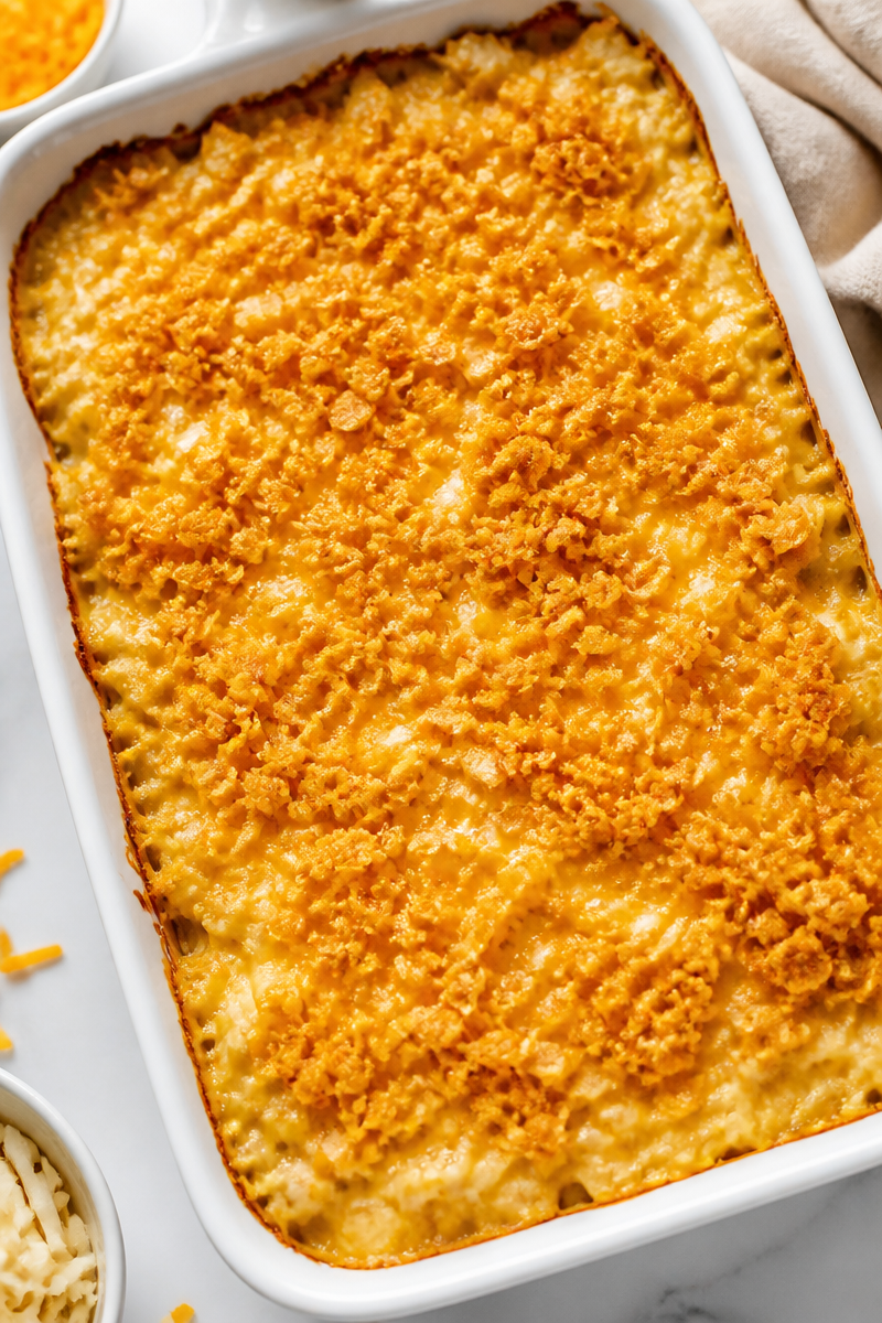 Cheesy Hash Brown Chicken Comfort Bake Cheesy Hash Brown Chicken Comfort Bake