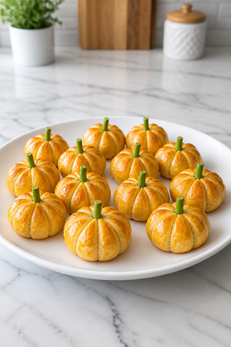 Cheesy Pumpkin Puff Pastry Bite Cheesy Pumpkin Puff Pastry Bite