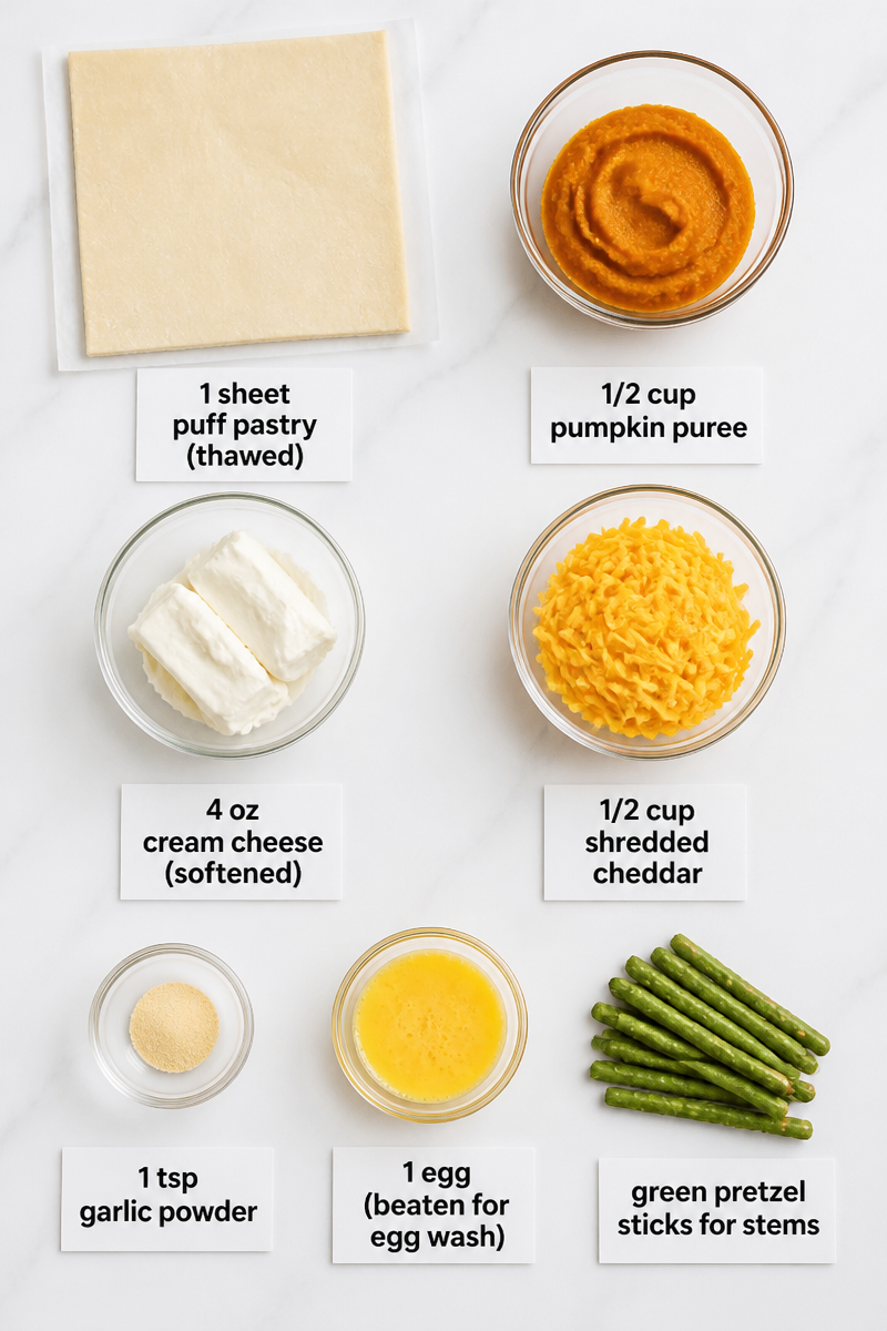 Cheesy Pumpkin Puff Pastry Bite Cheesy Pumpkin Puff Pastry Bite