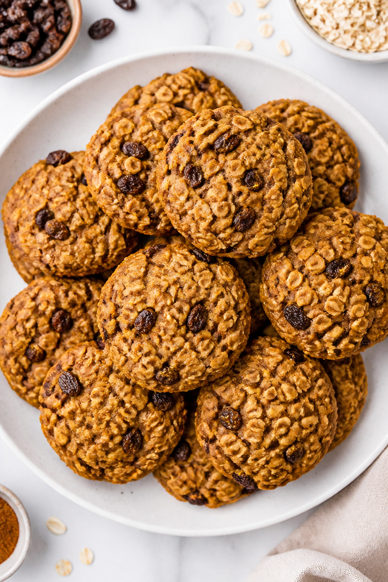 Chewy Pumpkin Oatmeal Raisin Cookie