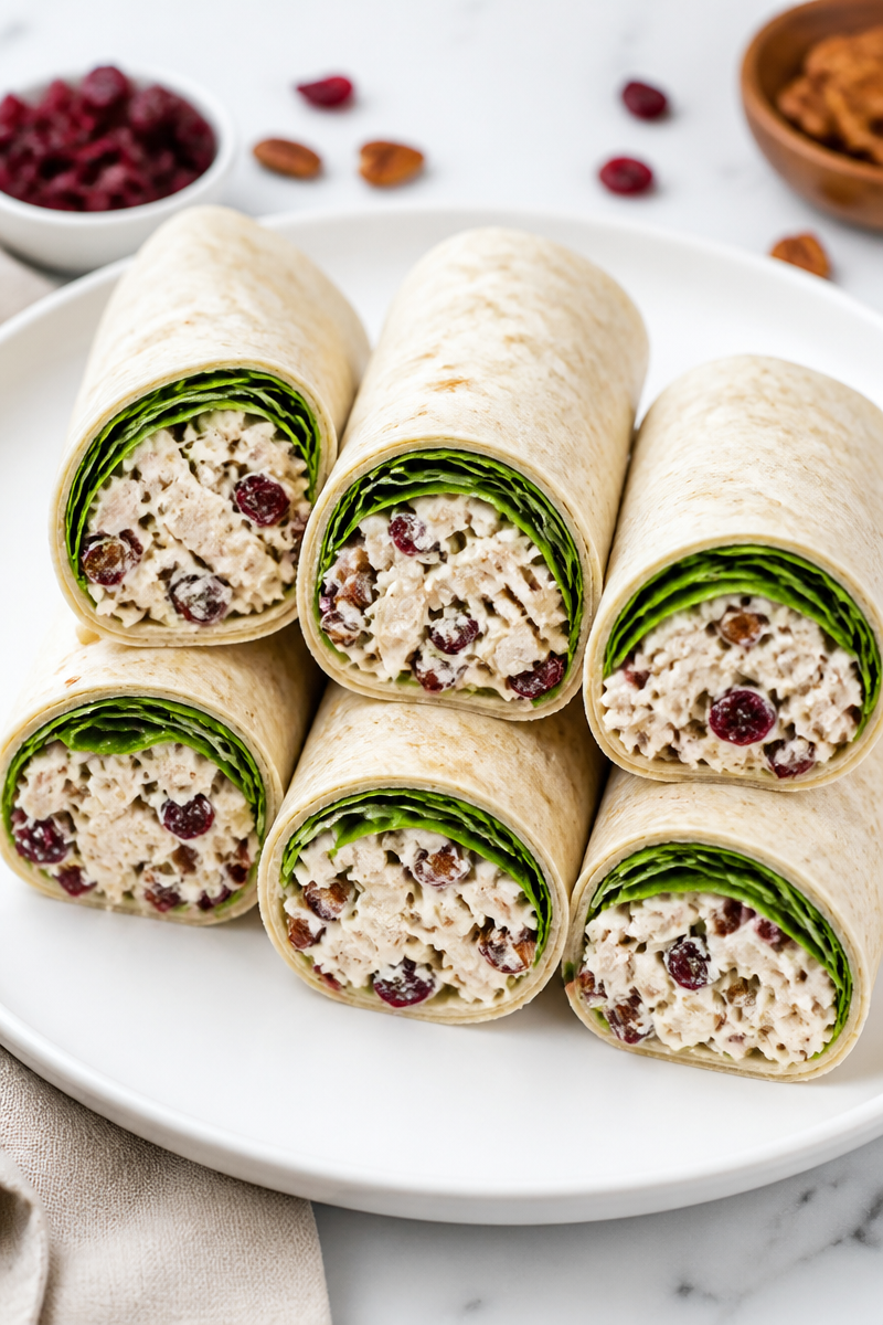 Chicken Cranberry Pecan Wrap Lunch Chicken Cranberry Pecan Wrap Lunch