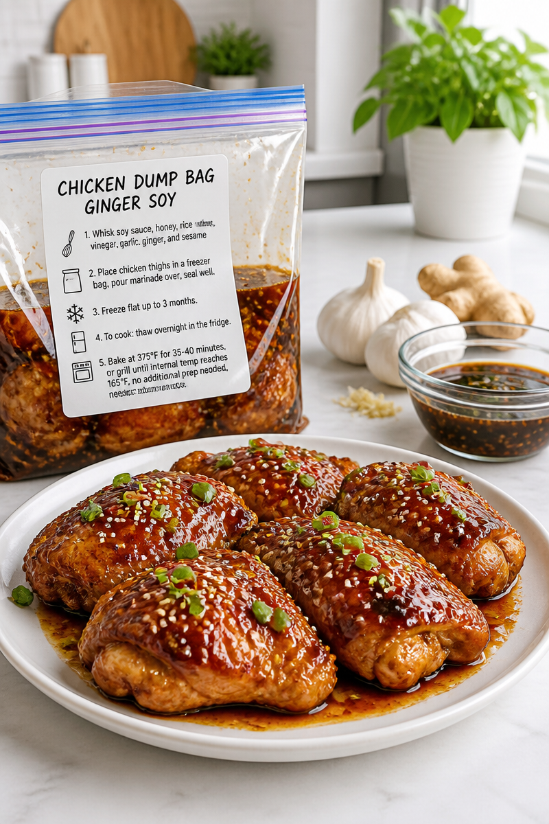 Chicken Dump Bag Ginger Soy Freezer