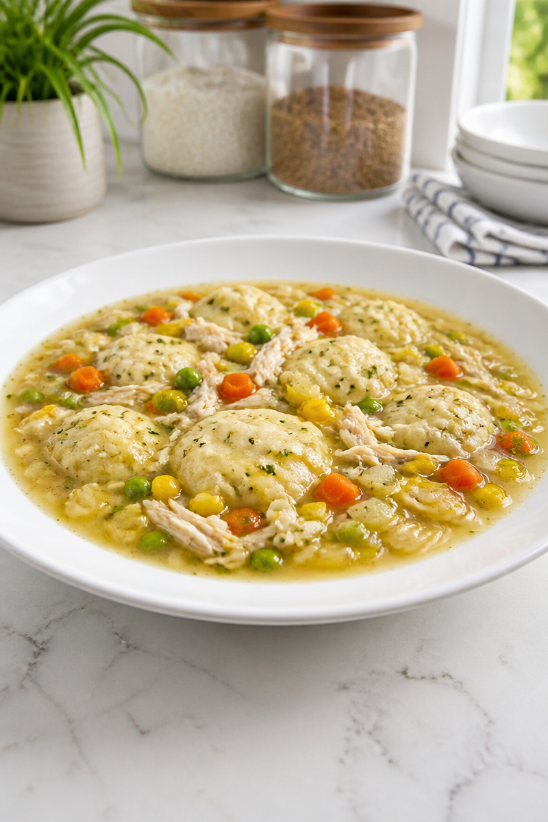 Chicken Dumpling Soup Crockpot Style Chicken Dumpling Soup Crockpot Style