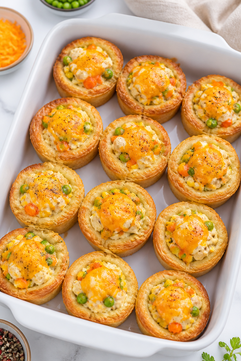 Chicken Pot Pie Cup Muffin Tin Chicken Pot Pie Cup Muffin Tin