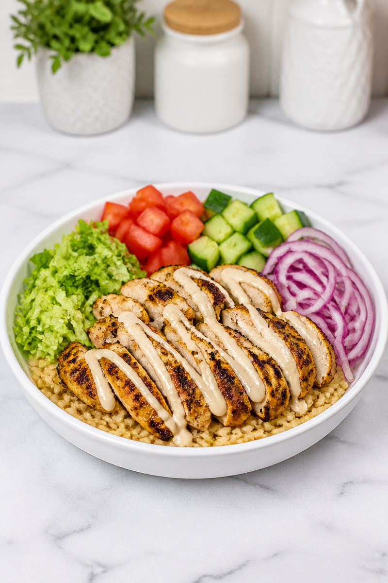 Chicken Shawarma Bowl Recipe Chicken Shawarma Bowl Recipe