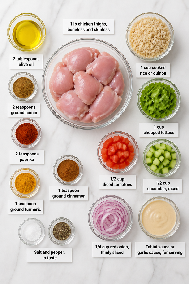 Chicken Shawarma Bowl Recipe Chicken Shawarma Bowl Recipe